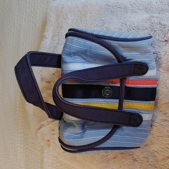 💚Striped Cotton Tommy Hilfiger  Travel/ Cosmetics/ Accessories Bag - Picture 1 of 12